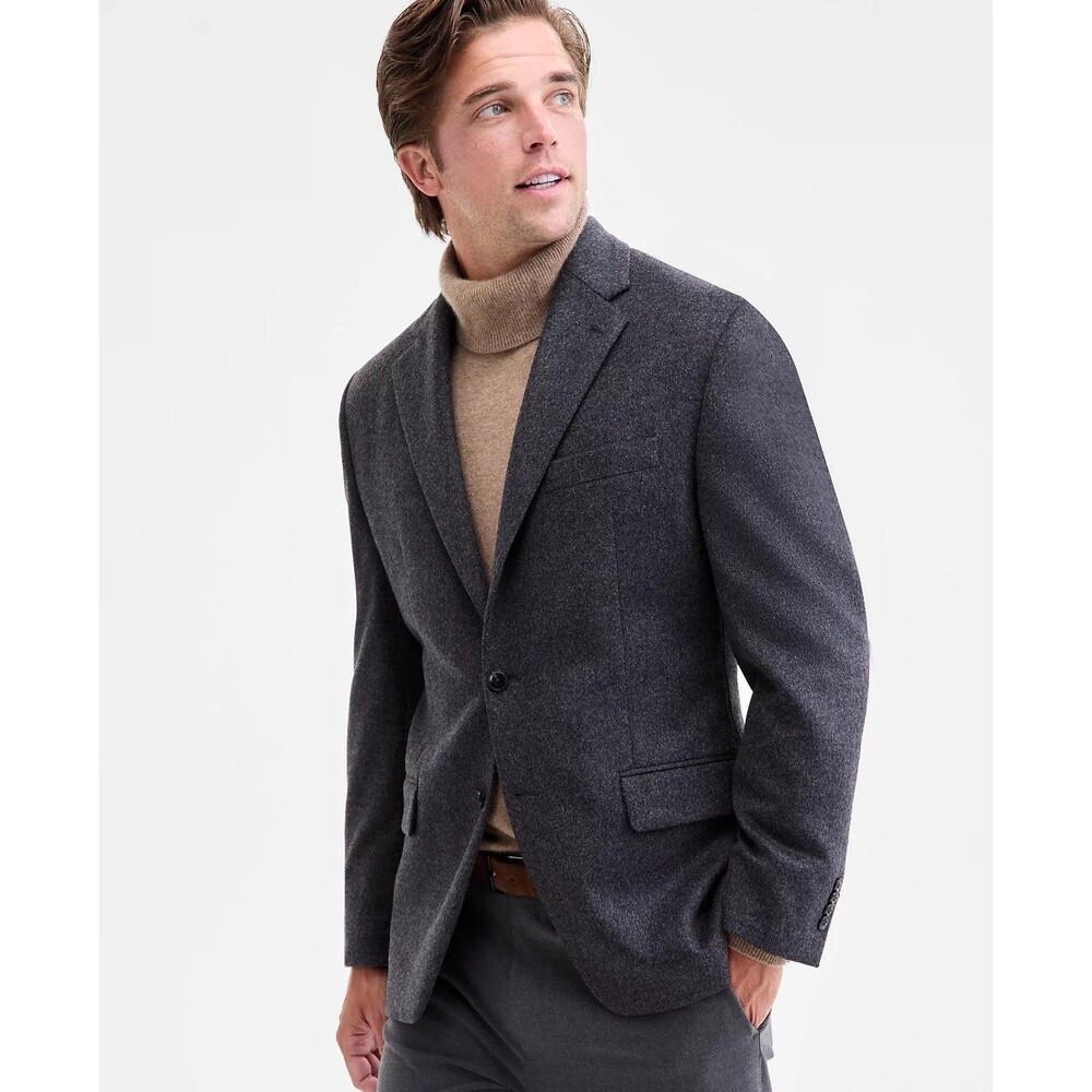 $375 NEW MICHAEL KORS MENS 44S CHARCOAL SUPER SOFT BLAZER SPORT COAT SUIT JACKET
